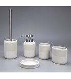 Photo: ALBA Stand-Seifenspender, Weiß/Chrom