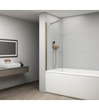 Photo: FISA Wannenabtrennung 800x1500mm, Kupfer matt, Klarglas