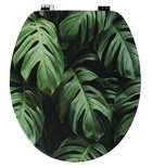 Photo: FUNNY toilet seat with monstera print