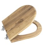 Photo: AQUALINE toilet seat, D-shape, oak