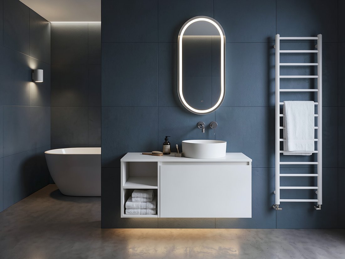 Sapho LOREA deska Rockstone 111x1,2x52,5cm, bílá mat LE110-0101