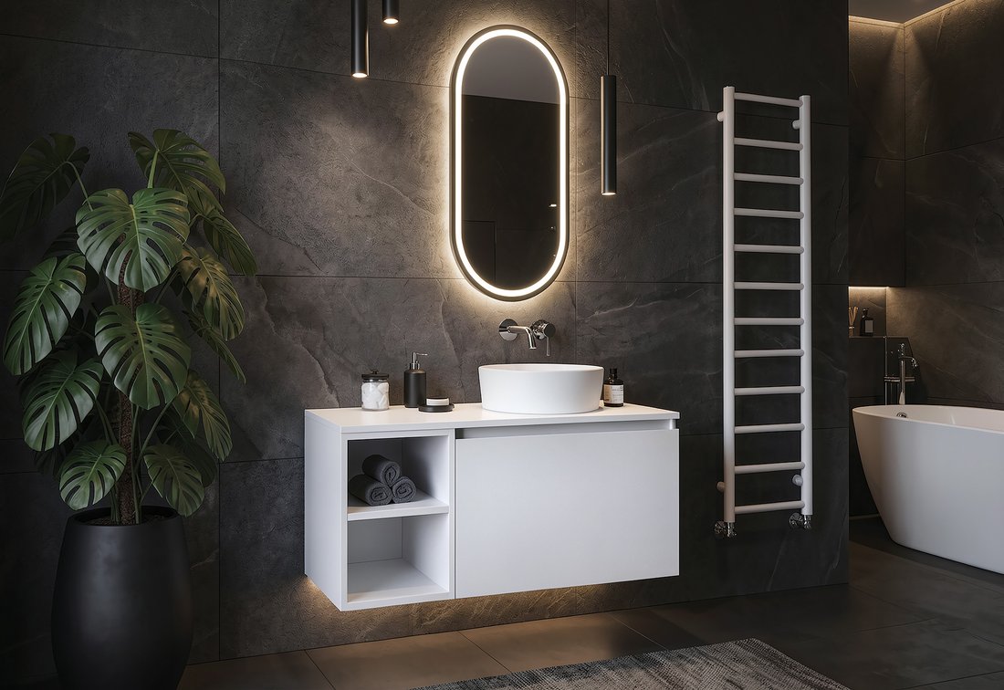 Sapho LOREA deska Rockstone 171x1,2x52,5cm, bílá mat LE170-0101
