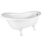 Photo: RETRO freestanding bathtub 168x76,2x70cm, white, white legs