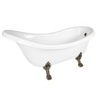 Photo: RETRO volně stojící vana 174,5x82x80,5cm, bílá, nohy bronz