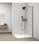 Photo: ESCA COPPER MATT  Dusch-Glasteil, Wandmontage, Klarglas, 300 mm