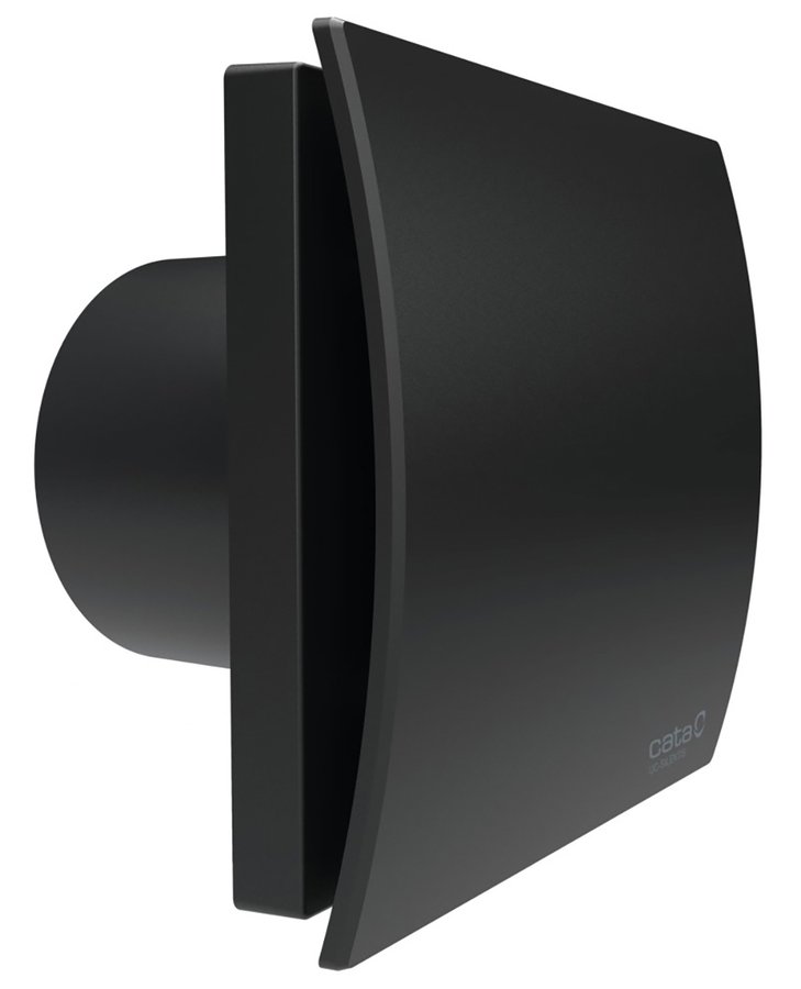 Cata SILENTIS UC TH 10 koupelnový ventilátor axiální s automatem, 8W, potrubí 100mm, černá 01222200