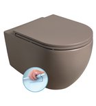 Photo: INFINITY závěsná WC mísa, Rimless, 36,5x53cm, taupe