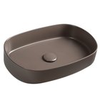 Photo: INFINITY OVAL keramické umyvadlo na desku, 55x36cm, taupe
