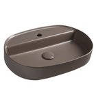 INFINITY OVAL keramické umyvadlo na desku, 60x40cm, taupe Photo: INFINITY OVAL keramické umyvadlo na desku, 60x40cm, taupe