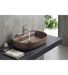 Photo: INFINITY OVAL keramické umyvadlo na desku, 60x40cm, taupe