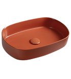 Photo: INFINITY OVAL keramické umyvadlo na desku, 55x36cm, terracotta