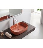 Photo: INFINITY OVAL keramické umyvadlo na desku, 55x36cm, terracotta