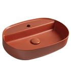 INFINITY OVAL keramické umyvadlo na desku, 60x40cm, terracotta Photo: INFINITY OVAL keramické umyvadlo na desku, 60x40cm, terracotta