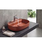Photo: INFINITY OVAL keramické umyvadlo na desku, 60x40cm, terracotta