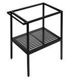 Photo: ARYA Sockel unter Waschbecken 680x850x450mm, Schwarz