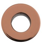 Photo: Metal washbasin overflow cover, 30mm, copper matt