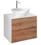 Photo: ZANYA vanity unit 60x50x46cm, white matt/oak emporio
