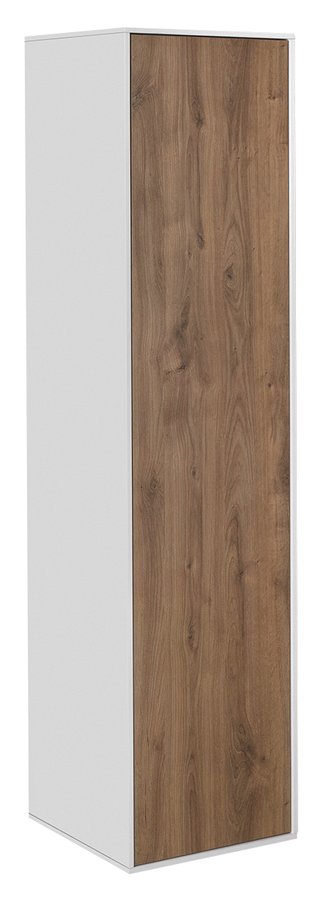Aqualine ZANYA vysoká skříňka 35x140x30cm, bílá mat/dub emporio ZA140