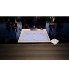 Photo: CAME FALLS POOLMASTER hydromasážní vana, 175x175x50cm, chrom