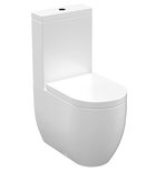 Photo: FLO misa do kompaktu WC, 36x60cm, odpływ poziomy/pionowy, biały