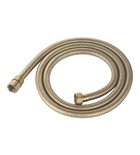 Photo: POWERFLEX wąż prysznicowy metalowy, 150cm, jasne złoto mat