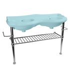 Photo: RETRO die Konstruktion für das Doppel-Waschbecken 120cm mit Regal, chrom