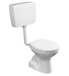 Photo: Close Coupled Toilet, Dual Flush Plate 4/8l, white