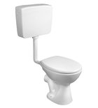 Photo: Close Coupled WC, Dual Flush Button 4/8l, white