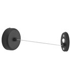 Retractable clothesline, 3000 mm, black mat Photo: Retractable clothesline, 3000 mm, black mat