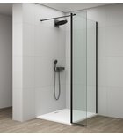 Photo: ESCA BLACK MATT sprchová zástěna, fixní sklo 1200 mm, otočný panel 300 mm