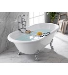 Photo: Drahtregal für die Badewanne, 20x88cm, Chrom/Schwarz