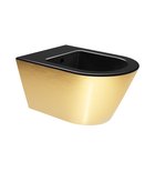 Photo: KUBE X bidet závesný 36x55cm, čierna/zlata