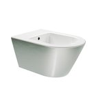 Photo: KUBE X bidet závesný 36x55cm, biela/strieborna