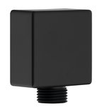 Photo: Duschanschluss, 50x50mm, ABS/schwarz matt