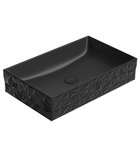 Photo: KUBE X DIAMOND keramické umývadlo na dosku 60x37cm, čierna mat