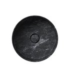Photo: ALTACERAMICA ceramic counter top washbasin, dia. 40cm, marble/black matt