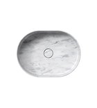 Photo: ALTACERAMICA ceramic counter top washbasin, 55x40cm, oval, marble/white matt