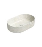 Photo: ALTACERAMICA ceramic counter top washbasin, 60x37cm, oval, marble/beige matt