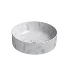Photo: ALTACERAMICA ceramic counter top washbasin, dia. 45cm marble/white matt