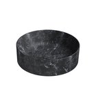 Photo: ALTACERAMICA ceramic counter top washbasin, dia. 45cm marble/black matt