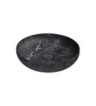 Photo: ALTACERAMICA ceramic counter top washbasin, dia. 40cm marble/black matt