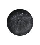 Photo: ALTACERAMICA ceramic counter top washbasin, dia. 40cm marble/black matt