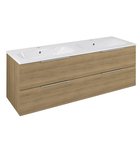 Photo: CIRASA umývadlová skrinka 139,6x52x46cm, dub cuneo