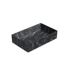Photo: ALTACERAMICA ceramic counter top washbasin, 60x37cm, marble/black matt