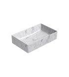 Photo: ALTACERAMICA ceramic counter top washbasin, 60x37cm, marble/white matt