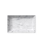 Photo: ALTACERAMICA ceramic counter top washbasin, 60x37cm, marble/white matt