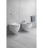 Photo: ALTACERAMICA wall hung bidet 36x55cm, marble/white matt