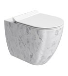 Photo: ALTACERAMICA WC pan, Swirlflush, 36x55cm, S-trap/P-trap, marble/white matt