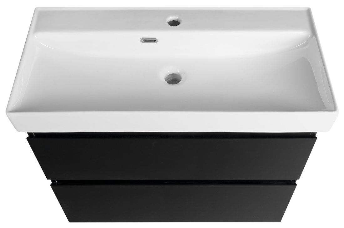 Aqualine ALTAIR umyvadlová skříňka 76x60x37cm, černá mat AI688