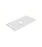 Photo: ALTACERAMICA ceramic countertop 100x2x49cm, 1 drain hole, marble/white matt
